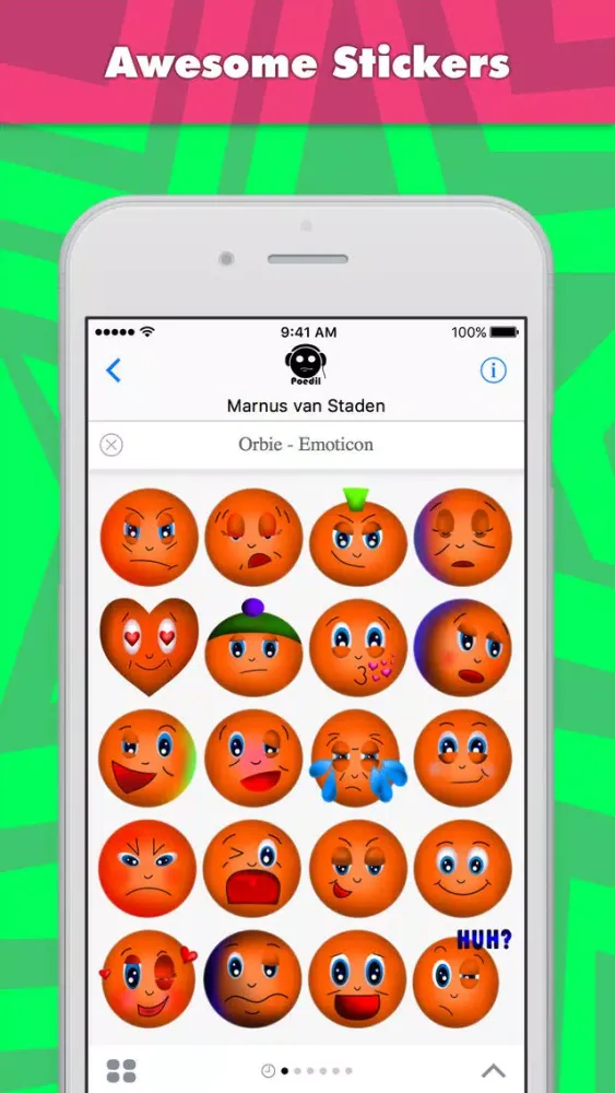 Ảnh chụp màn hình của Orbie - Emoticon stickers by Poedil