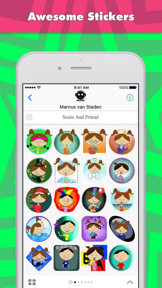 Suzie And Friend stickers by Poedil应用截图