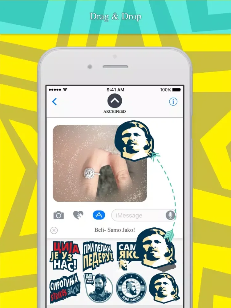 Zrzuty ekranu Beli- Samo Jako! stickers by ARCHIFEED iPad 