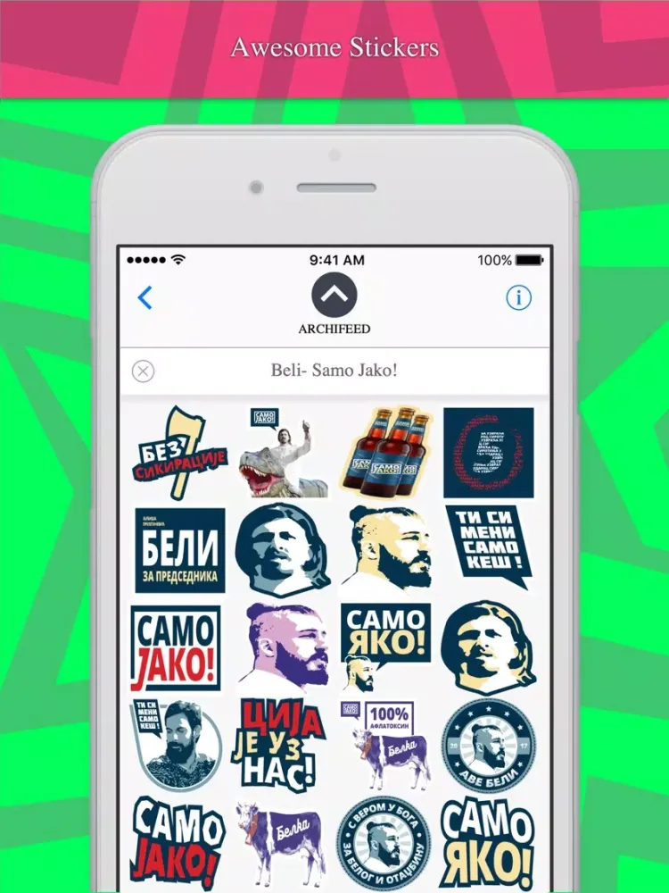 Zrzuty ekranu Beli- Samo Jako! stickers by ARCHIFEED iPad 