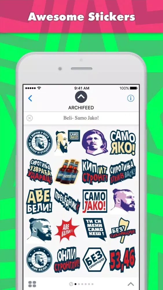 Zrzuty ekranu Beli- Samo Jako! stickers by ARCHIFEED