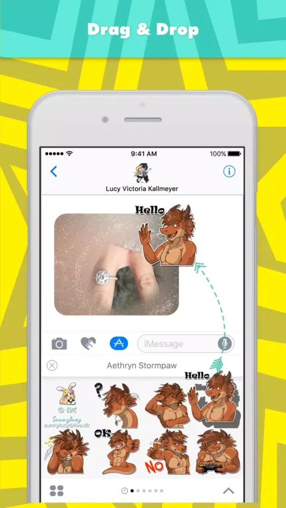 Capturas de pantalla de Aethryn Stormpaw stickers by Sunnylucy