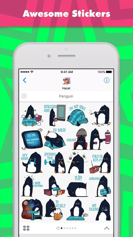 Zrzuty ekranu Penguin stickers by Hazal