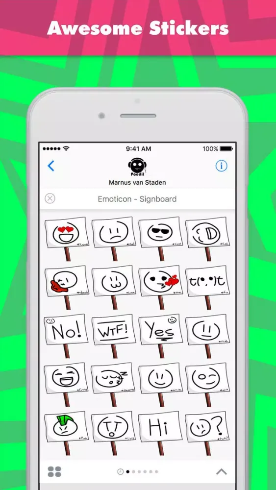 صور Emoticon - Signboard stickers by Poedil