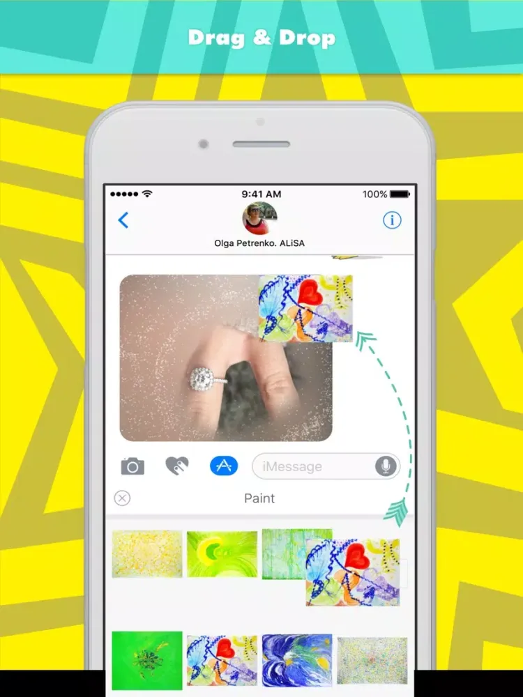 Paint stickers by ALiSA iPad 应用截图