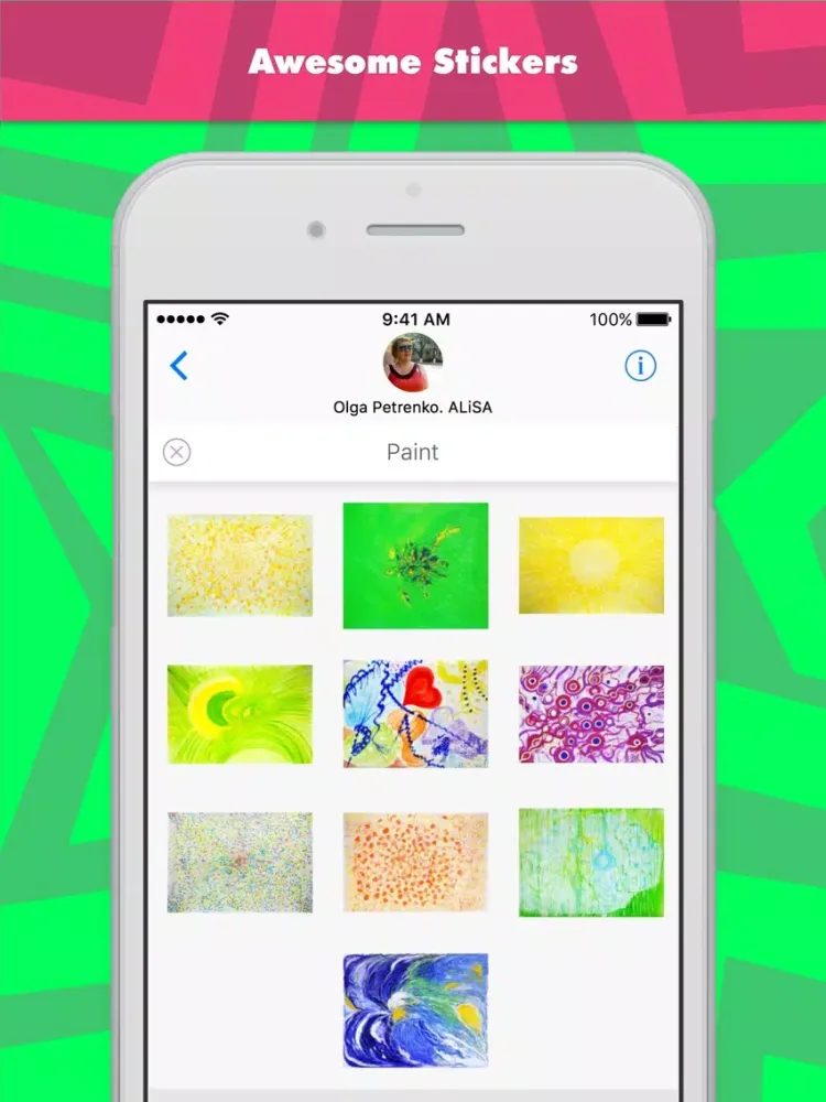 Paint stickers by ALiSA iPad 应用截图