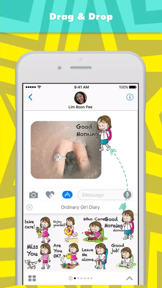 Captures d'écran de Ordinary Girl Diary stickers by wenpei