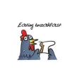 Mr Happy Rooster stickers by wenpei Mr Happy Rooster stickers by wenpei