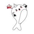 Nicky Narwhal stickers by LuYu Stickers