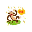 Mad Monkey stickers by NestedApps Stickers Mad Monkey stickers by NestedApps Stickers