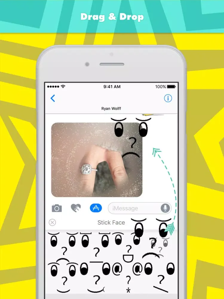 Stick Face stickers by 808 Gang iPad  Ekran Görüntüleri