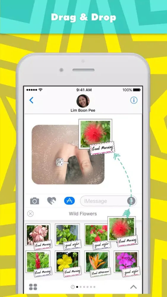 Captures d'écran de Wild Flowers stickers by wenpei
