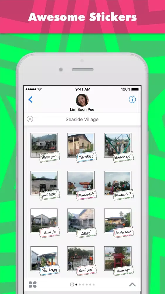 Seaside Village stickers by wenpei Screenshots