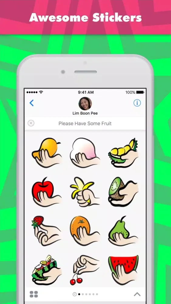 Скриншоты Please Have Some Fruit stickers by wenpei