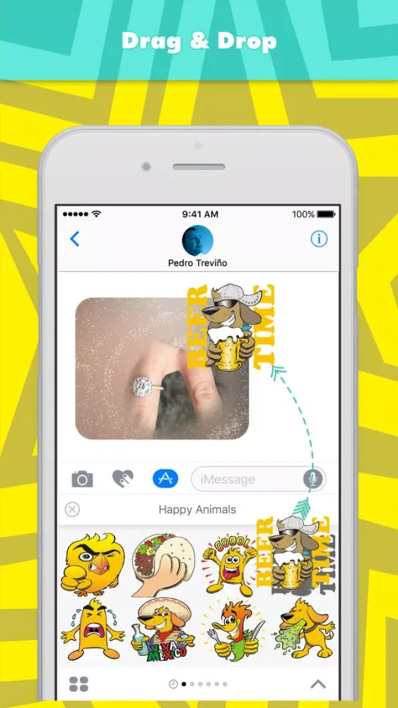 صور Happy Animals stickers by Pedro Treviño