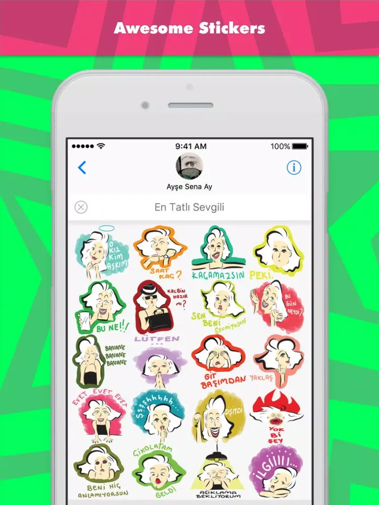 Capturas de pantalla de Best Girlfriend - 1 stickers by Ayşe Sena Ay iPad 
