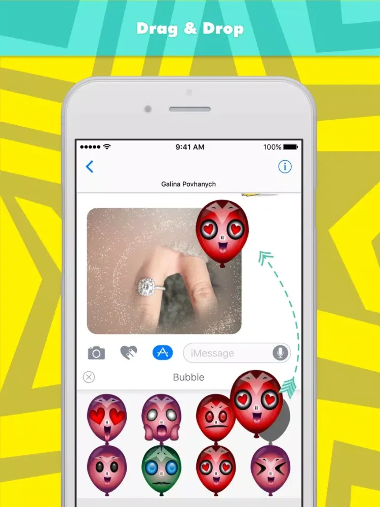 Capturas de pantalla de Bubble stickers by Gal1na iPad 