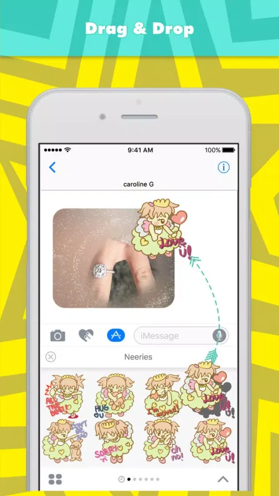 neeries stickers by caroline G سکرین شاٹس
