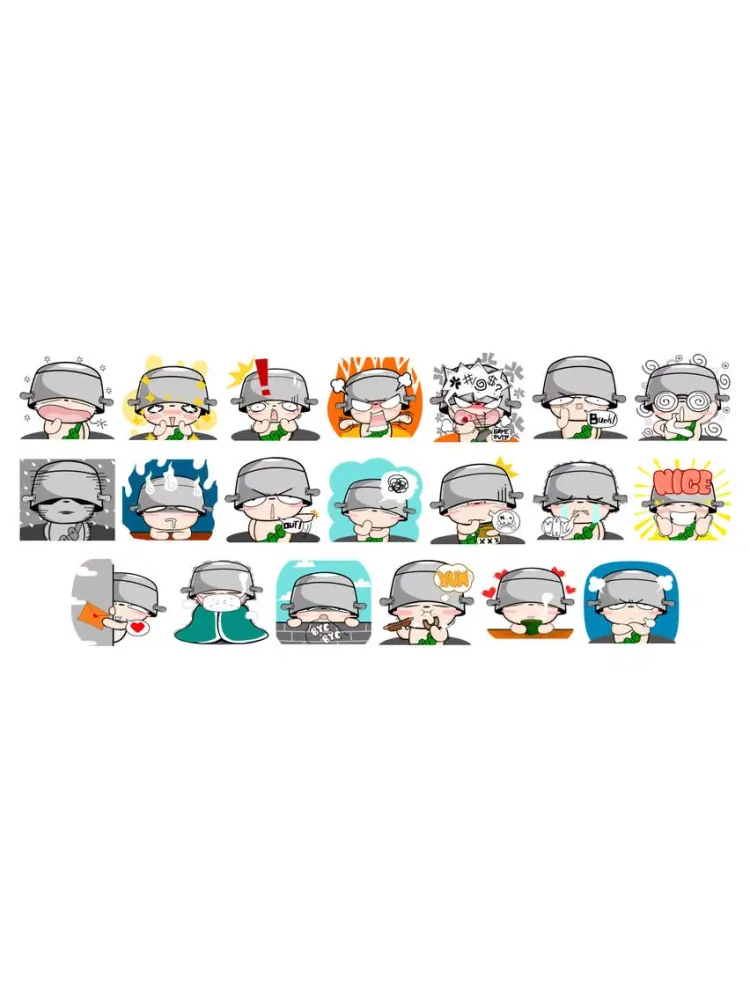 Capturas de tela do Soy The Grumpy Soldier - 1 stickers for iMessage iPad 