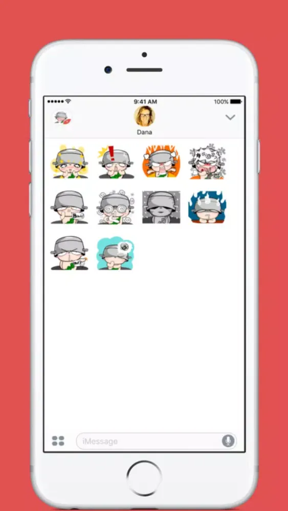Capturas de tela do Soy The Grumpy Soldier - 1 stickers for iMessage