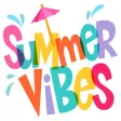 Summer Vibes stickers Summer Vibes stickers