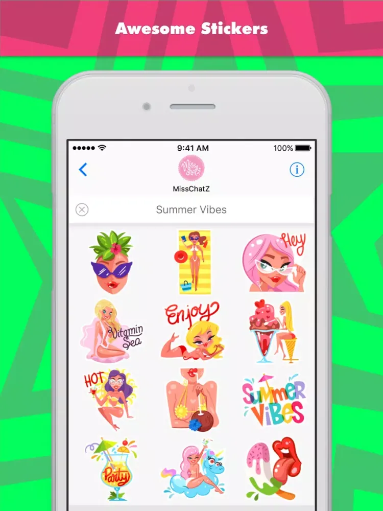 Captures d'écran de Summer Vibes stickers iPad 