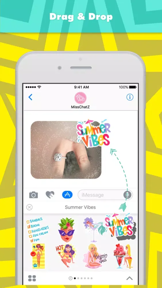 Captures d'écran de Summer Vibes stickers