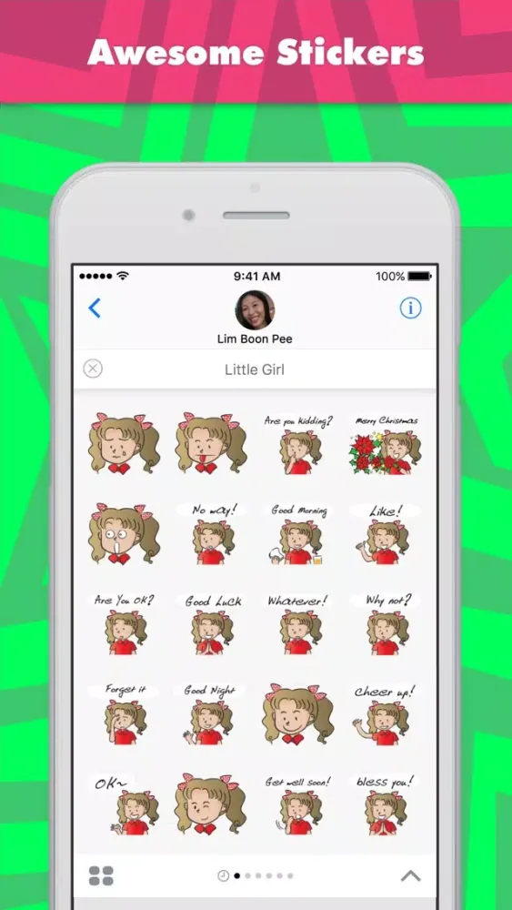 Tangkapan layar Little Girl stickers by wenpei