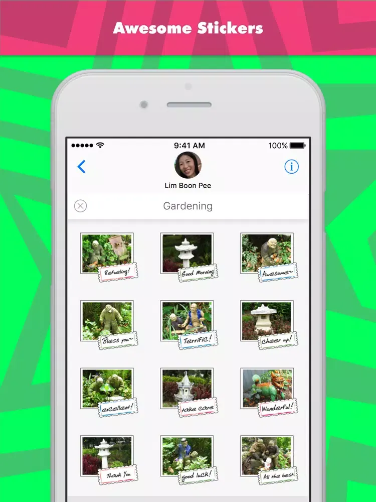 صور Gardening stickers by wenpei iPad 