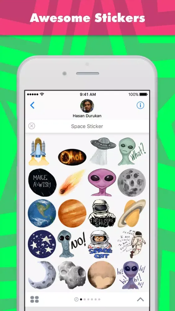 Space Sticker stickers by Hasan应用截图
