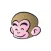 Monkey Face stickers by wenpei