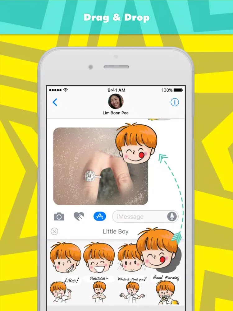 تصاویر Little Boy stickers by wenpei iPad 