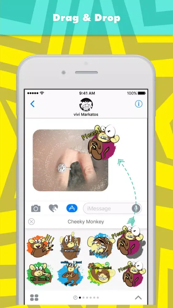 Cheeky Monkey stickers應用截圖