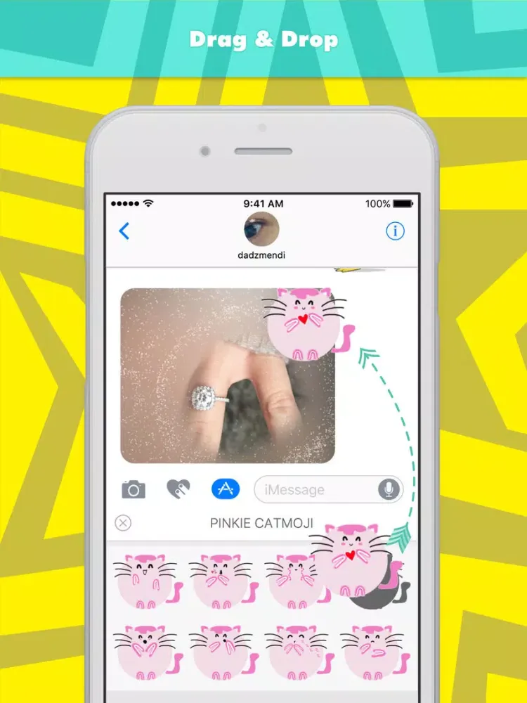 Pinkie Catmoji iPad  스크린샷