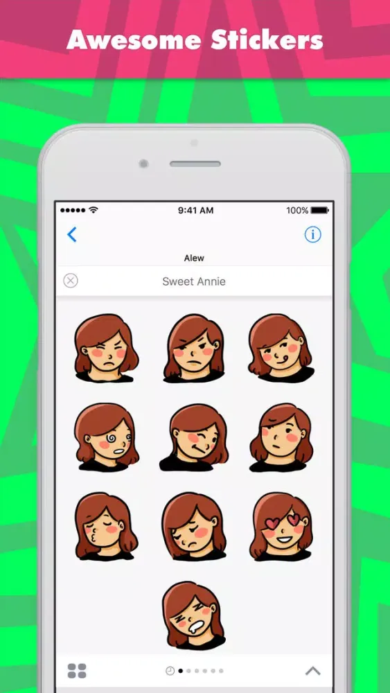 Capturas de pantalla de sweet annie stickers by Alew