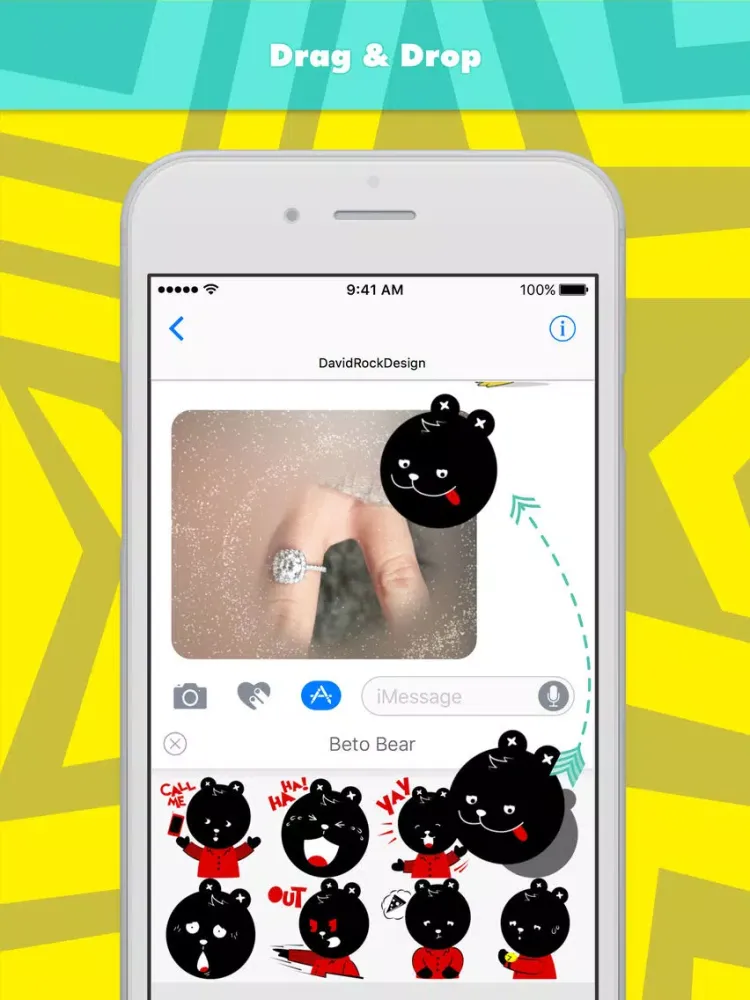 Captures d'écran de Beto Bear stickers iPad 