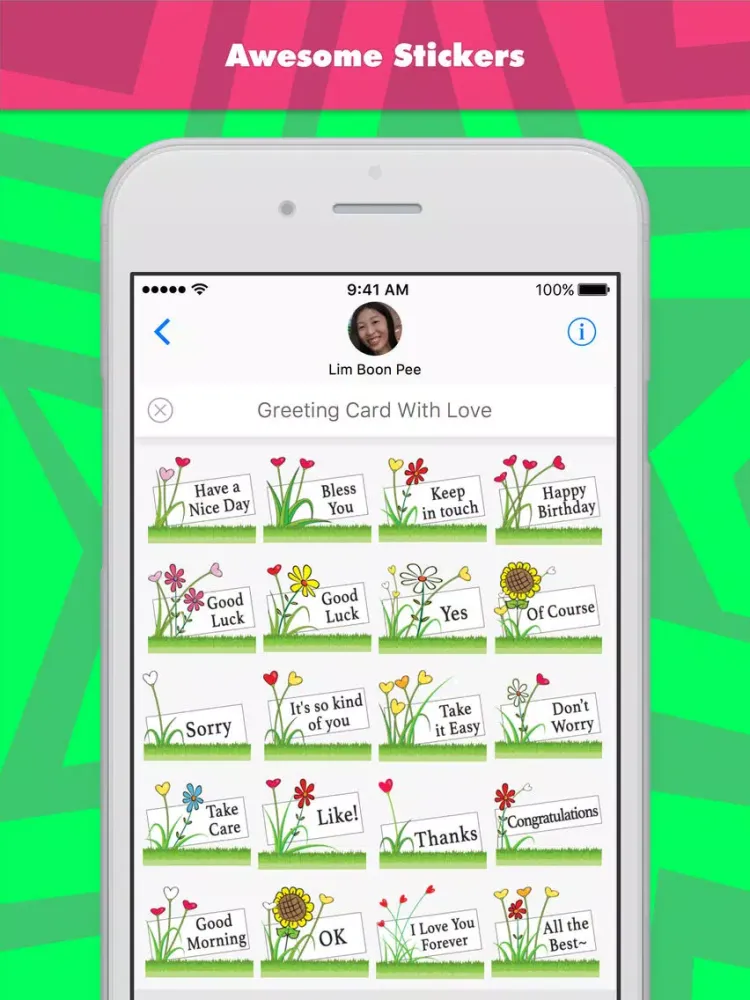 Greeting Card With Love iPad  Ekran Görüntüleri
