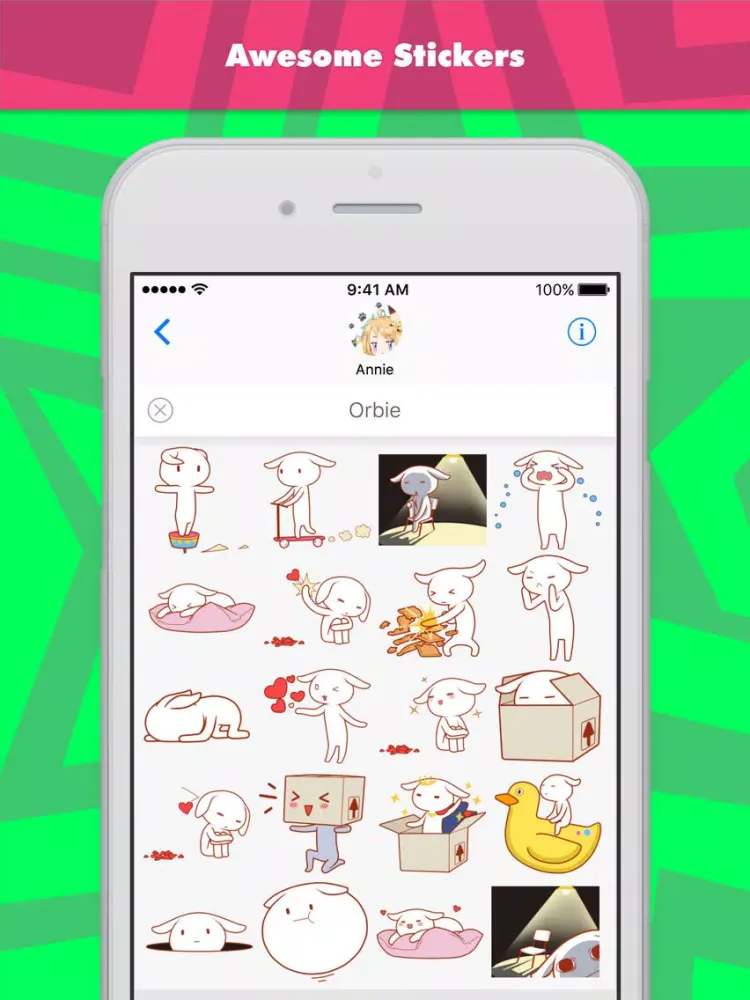 Orbie stickers by Annie iPad  Screenshots