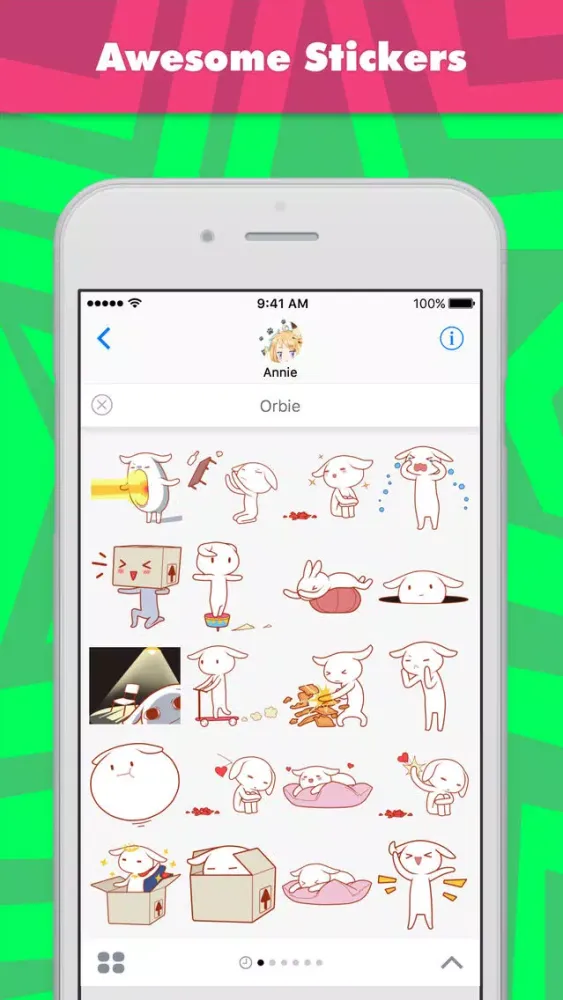 Orbie stickers by Annie Screenshots