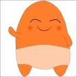 Bibi Orange stickers
