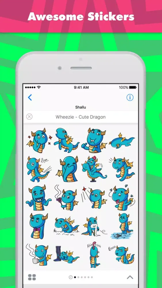 صور Wheezie - Cute Dragon stickers