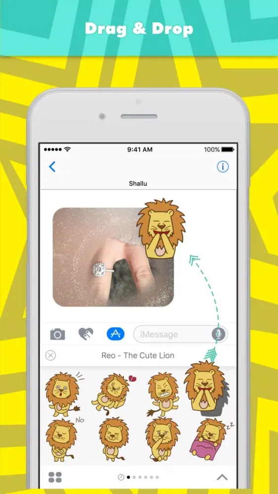 Reo - The Cute Lion stickers Screenshots