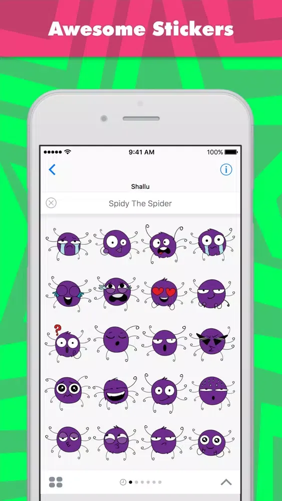 تصاویر Spidy The Spider stickers