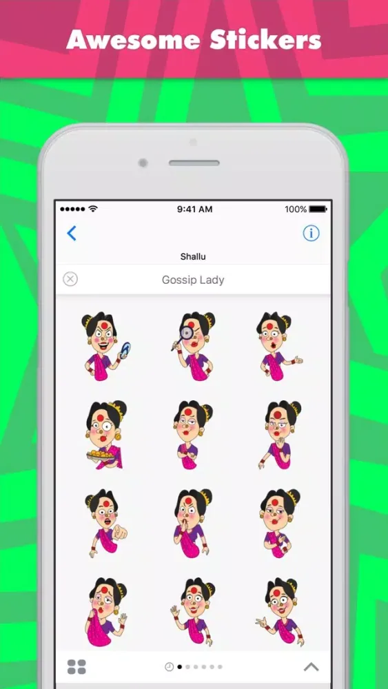 Скриншоты Gossip Lady stickers by Shallu