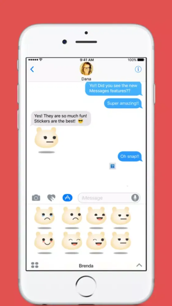 Brenda stickers by Weds for iMessage Screenshots