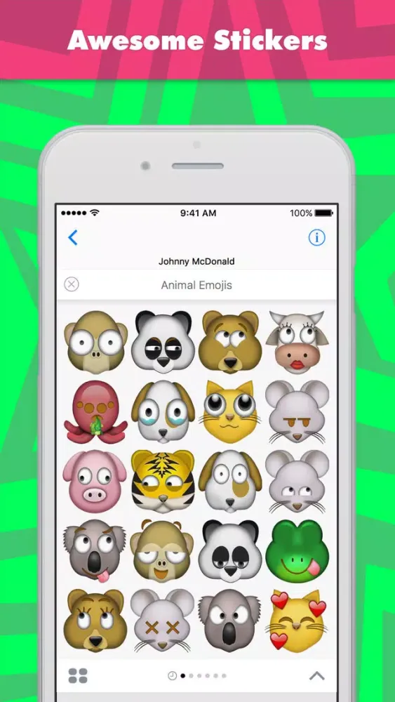 Zrzuty ekranu Animal Emojis stickers by Johnnymcdonald1