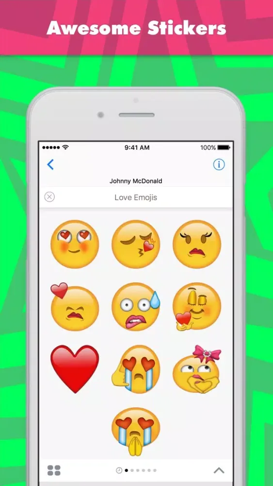 Screenshot di Love Emojis stickers by Johnnymcdonald1