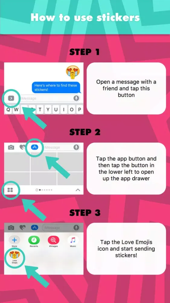 Screenshot di Love Emojis stickers by Johnnymcdonald1
