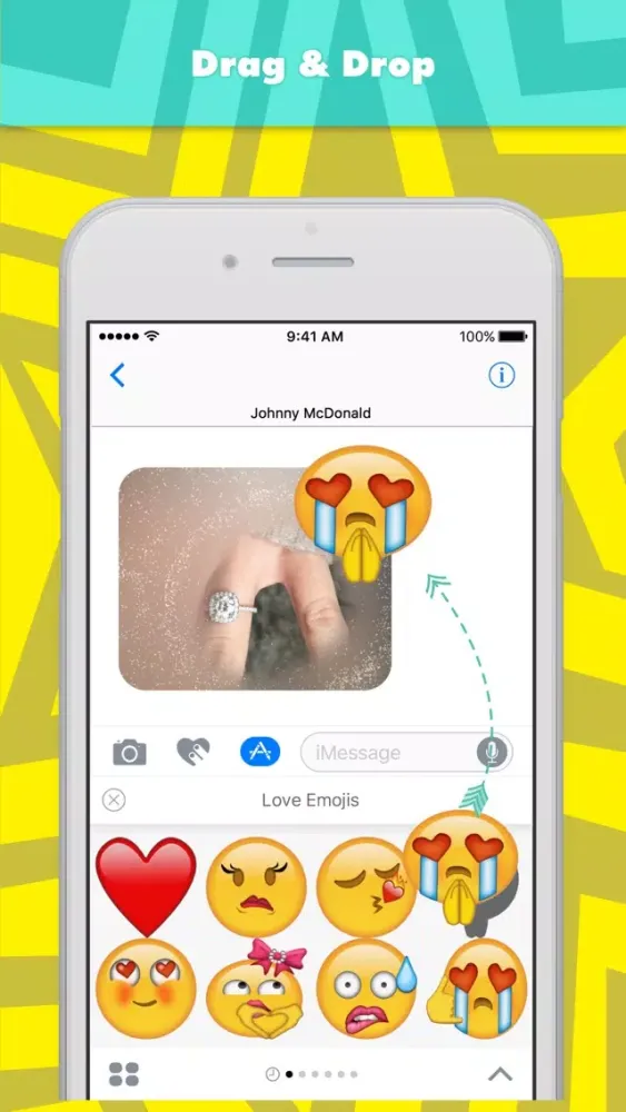 Screenshot di Love Emojis stickers by Johnnymcdonald1