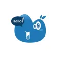 Rhino Bluey stickers by Carterson Rhino Bluey stickers by Carterson